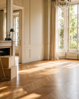 Lege en bezemschoon opgeleverde woning na ontruiming